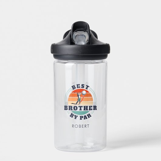 Beste broer van Par Retro Golfing Lover Gift Waterfles (Voorkant)