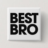 Beste broer vierkante button 5,1 cm (Voorkant)
