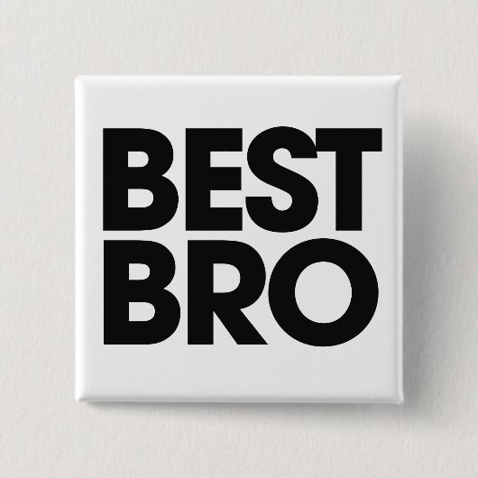 Beste broer vierkante button 5,1 cm (Voorkant)