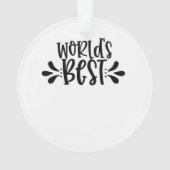 Beste broer/vriend/familielid ter wereld ornament (achterkant)
