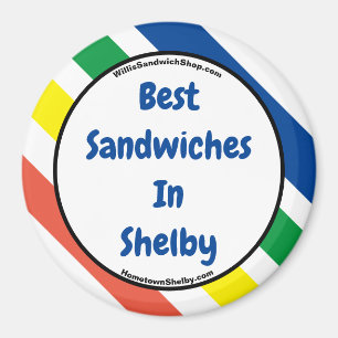 Beste broodjes in Shelby Fun Colours Magnet
