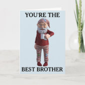 BESTE BROTHER BIRTHDAY GNOME ELF KAART (Voorkant)
