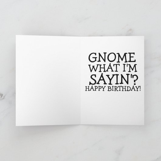 BESTE BROTHER BIRTHDAY GNOME ELF KAART (Binnen)