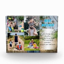 Beste Brother Custom Poem-tekst Fotoblokken