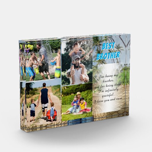 Beste Brother Custom Poem-tekst Fotoblokken (Links)