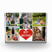 Beste Brother Red Heart Fotoblokken (Voorkant)