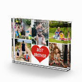 Beste Brother Red Heart Fotoblokken (Rechts)