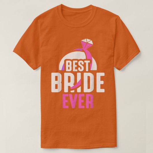 Beste Bruid Ooit Schattige Feest Afscheid Meisjes  T-shirt (Design voorkant)