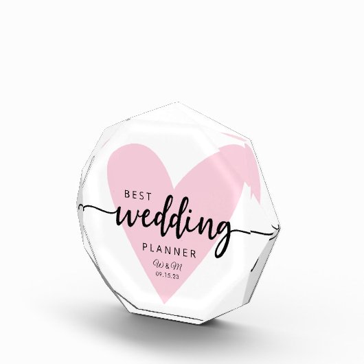 Beste bruiloft planner roze hart fotoblokken (Rechts)