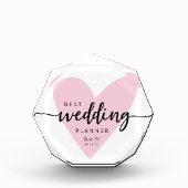 Beste bruiloft planner roze hart fotoblokken (Voorkant)