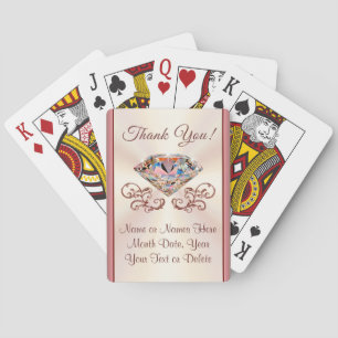Beste bruiloft souvenirs voor gasten, gepersonalis pokerkaarten