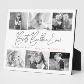 Beste Bubbie Ooit 6 Fotocollage Modern Script Fotoplaat (Zijkant)