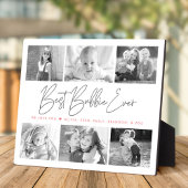 Beste Bubbie Ooit 6 Fotocollage Modern Script Fotoplaat