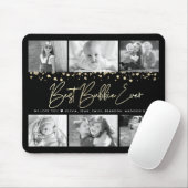 Beste Bubbie Ooit Goud Glitter 6 Fotocollage Chic Muismat (Met muis)
