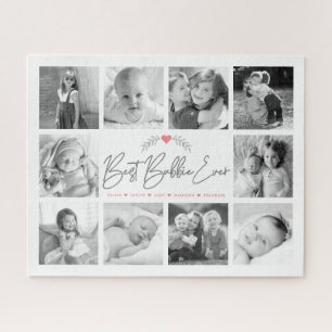 Beste Bubbie Ooit Modern Script 10 Fotocollage Legpuzzel