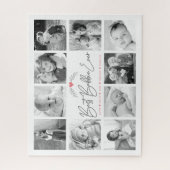 Beste Bubbie Ooit Script 10 Foto Collage Modern Legpuzzel (Verticaal)