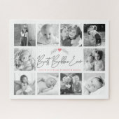Beste Bubbie Ooit Script 10 Foto Collage Modern Legpuzzel (Horizontaal)