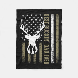 Beste Buckin 'Dad Ever Deer Jagen Vaders Day Game Fleece Deken