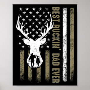 Beste Buckin 'Dad Ever Deer Jagen Vaders Day Game Poster