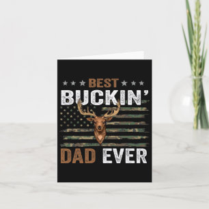 Beste Buckin' Dad Ooit Camo Flag Kleding Voor Papa Kaart
