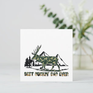 Beste Buckin' Dad ooit - Camouflage Herten in Wood