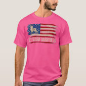 Beste Buckin 'Dochter Ooit Amerikaanse Vlag Herten T-shirt (Voorkant)