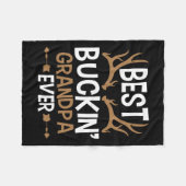 Beste Buckin Opa Ooit - Deer Hunting Opa Fleece Deken (Voorkant (Horizontaal))