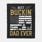 Beste Buckin pa Ever Fun Gift Deer Hunter Cool Hun Fleece Deken (Voorkant)