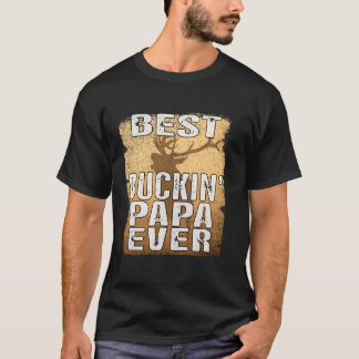 Beste Buckin Papa Ooit Shirt Herten Hunting Buckin