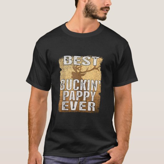 Beste Buckin Pappy Ooit Shirt Herten Hunting Bucki (Voorkant)