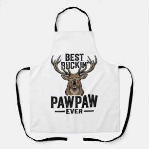 Beste Buckin Pawpaw Vintage Hert Jacht Shirt_1 Schort