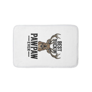 Beste Buckin Pawpaw Vintage Hert Jagers Shirt_1 Badmat