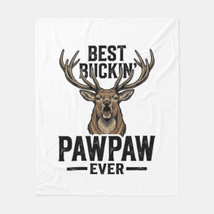 Beste Buckin Pawpaw Vintage Hert Jagers Shirt_1 Fleece Deken