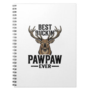 Beste Buckin Pawpaw Vintage Hert Jagers Shirt_1 Notitieboek