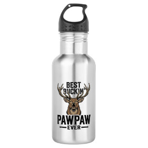 Beste Buckin Pawpaw Vintage Hert Jagers Shirt_1 Waterfles