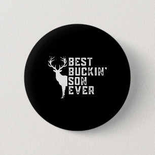 Beste Buckin 'Son Ooit op jacht naar Buddy Deer Hu Ronde Button 5,7 Cm