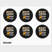 Beste Buckin-vader ooit Ronde Sticker (Vel)