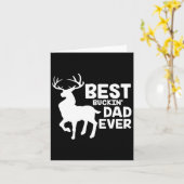 Beste Buckin-vader ooit Shirt deer Hunting Bucking Kaart (Gele Bloem)