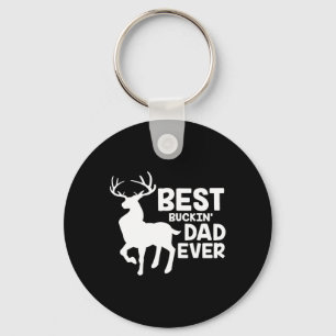 Beste Buckin-vader ooit Shirt deer Hunting Bucking Sleutelhanger