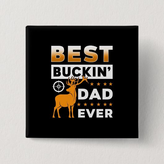 Beste Buckin-vader ooit Vierkante Button 5,1 Cm (Voorkant)
