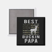 Beste Bucking Papa Camouflage Amerikaanse vlag Her Magneet (Voorkant / Achterkant)