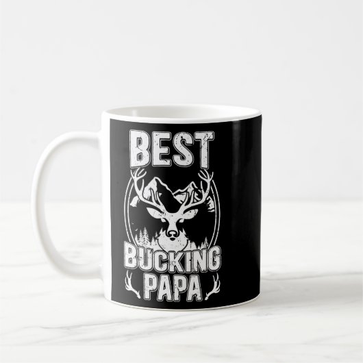 Beste Bucking Papa Ooit Jacht Papa Opa Hunter Koffiemok (Links)