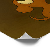 Beste Buddies-grillige Cartoon Hond & Kind Poster (Hoek)