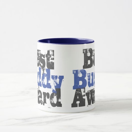Beste Buddy Award in blauw en grijs mok (Midden)