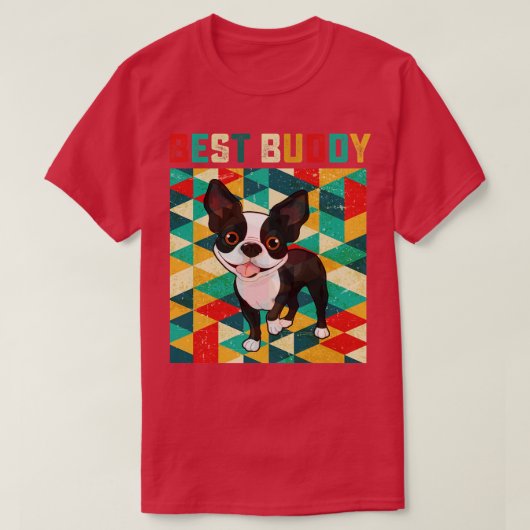 Beste Buddy Boston Terriers T-shirt (Design voorkant)