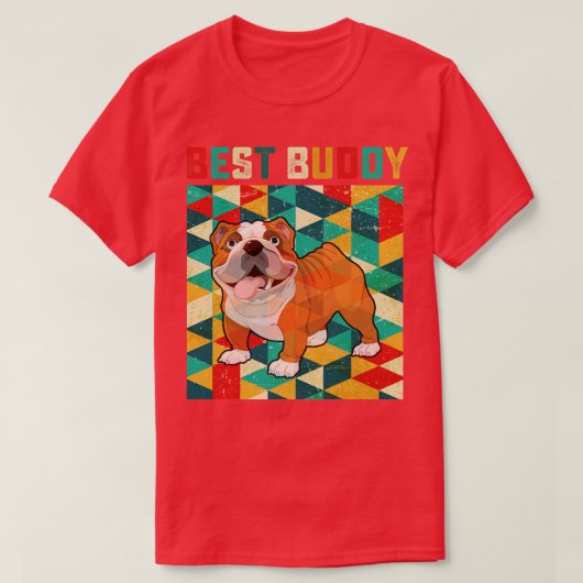 Beste Buddy Bulldog T-shirt (Design voorkant)