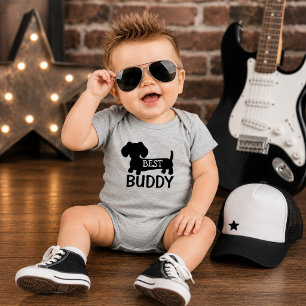 Beste Buddy Dachshund Eén Delig Baby Outfit Romper