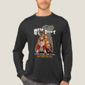 Beste Buddy (donkere modus) | Heren shirt met lang (Voorkant volledig)