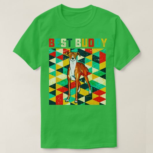 Beste Buddy Greyhound T-shirt (Design voorkant)