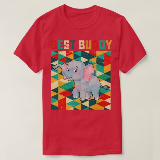 Beste Buddy Olifant T-shirt (Design voorkant)